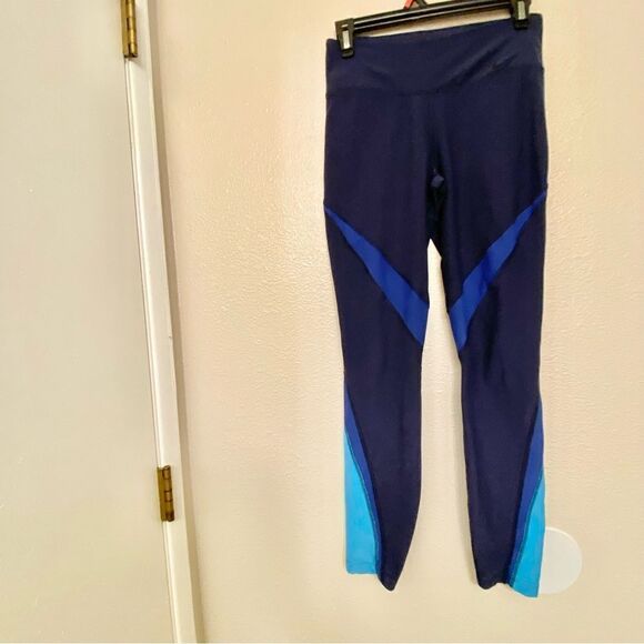 Nike Twist Training Leggings Obsidian/Deep Royal Blue/Black 833314-451 Small - Picture 2 of 10